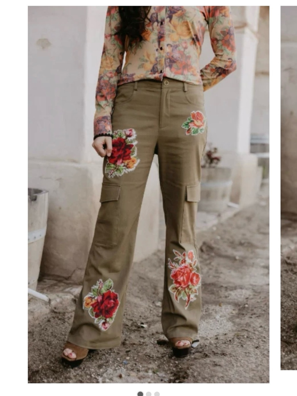 Rodeo Quincy Rancho de la Floras Flores Pants 2X